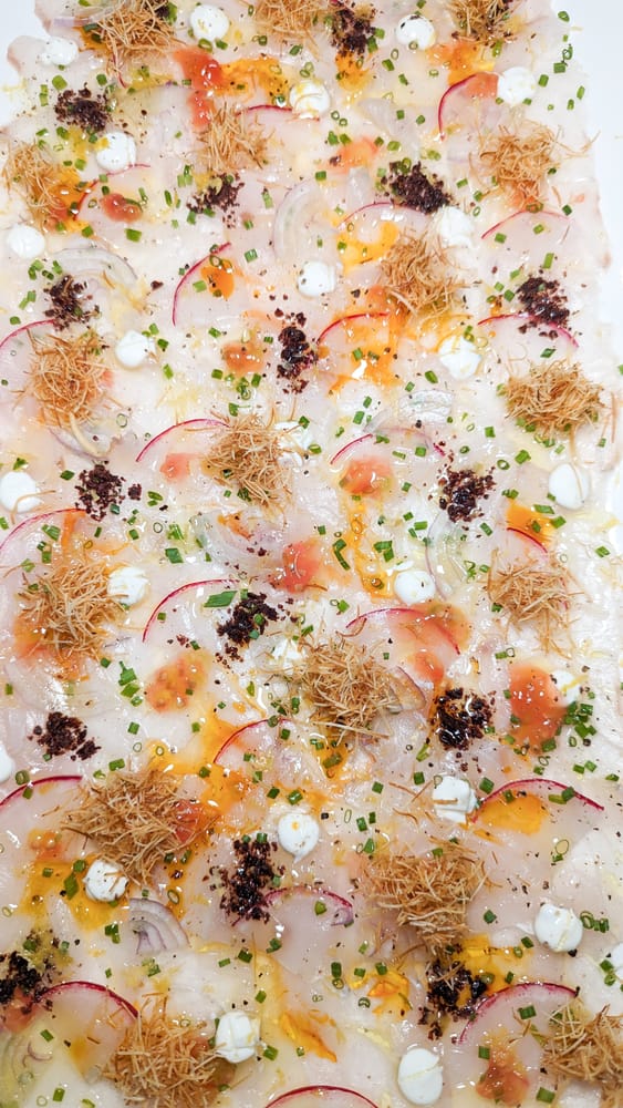 Wahoo carpaccio