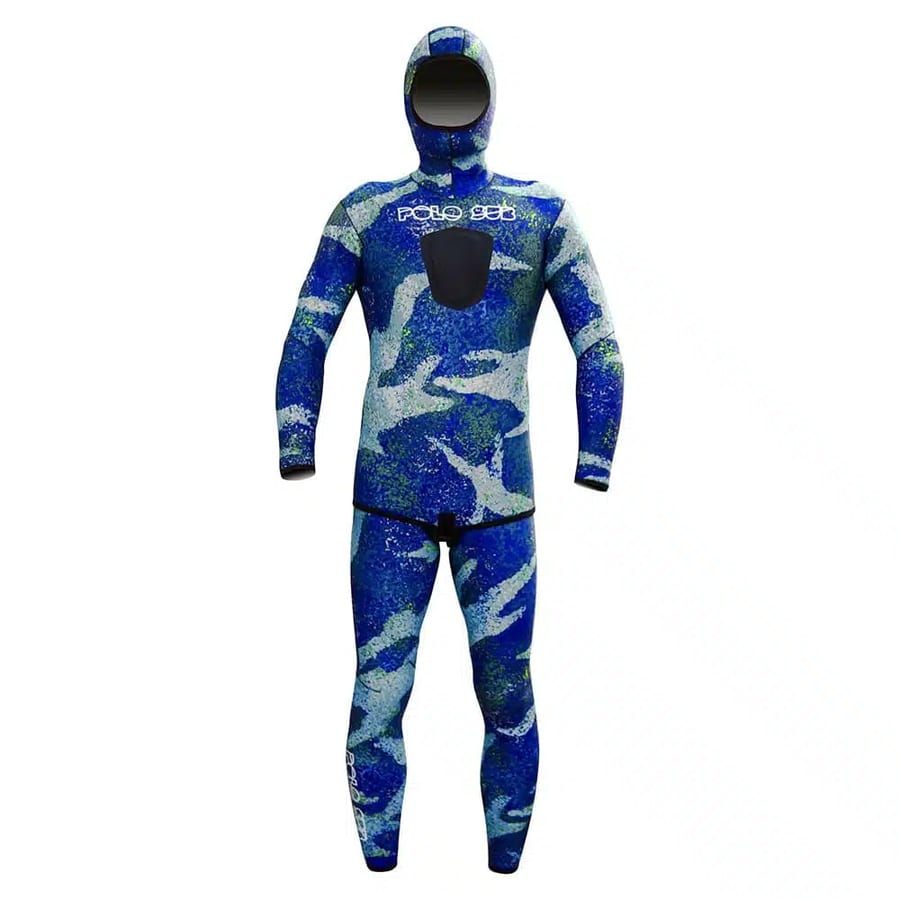 PoloSub Lined Open Cell Blue Camo Women's Wetsuit 3.5mm